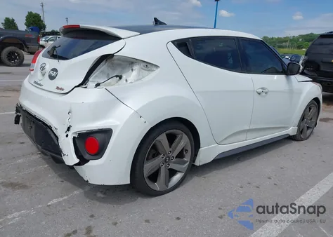 2015 Hyundai Veloster Turbo from USA, damaged, VIN KMHTC6AE7FU243433